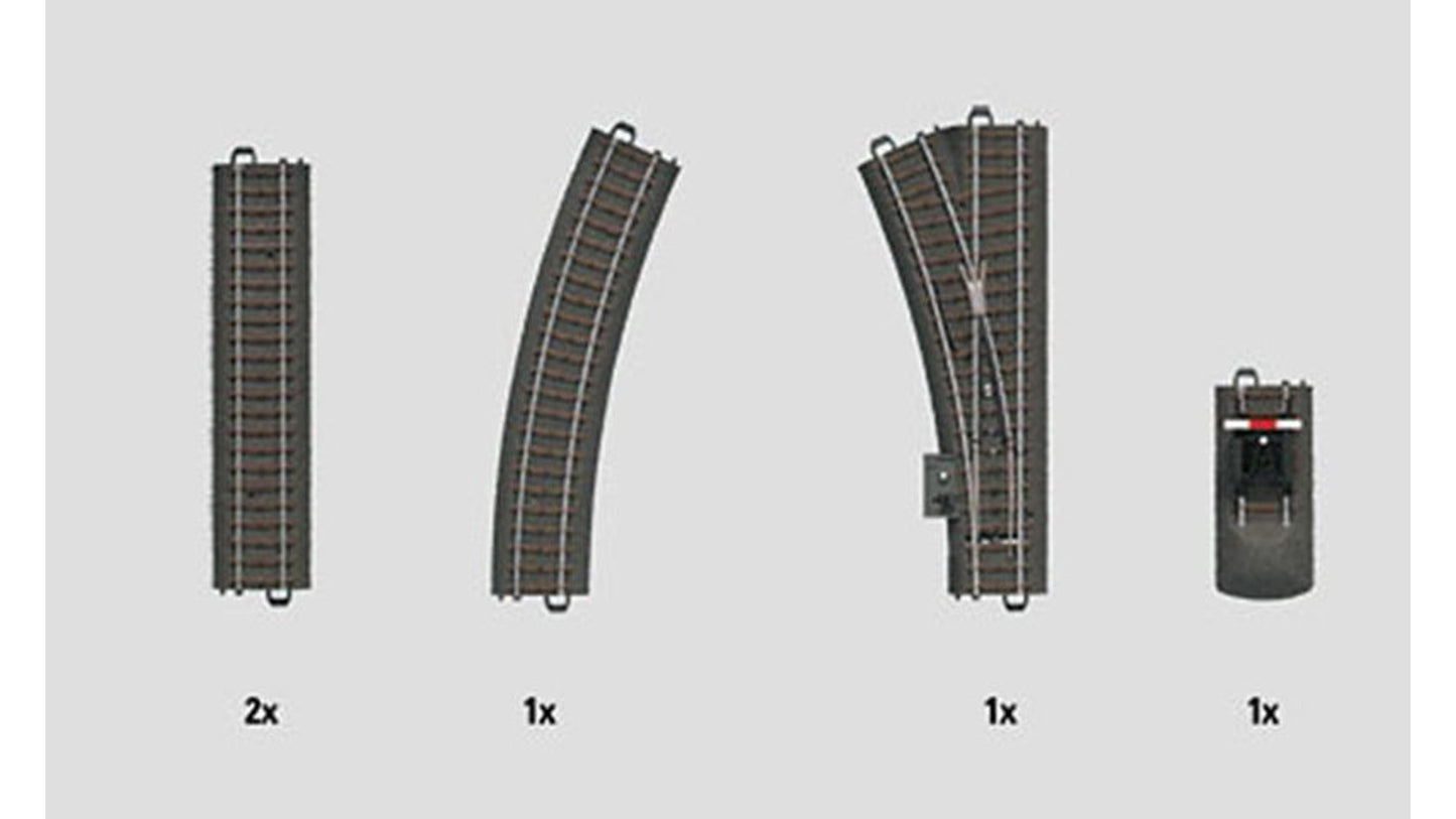 Marklin 24900 C1 C Track Extension Set