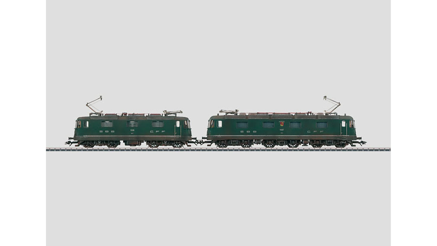 Marklin 37323 Weathered Re 10-10 Double Elec Set Re 6-6 Re 4-4 II SBB