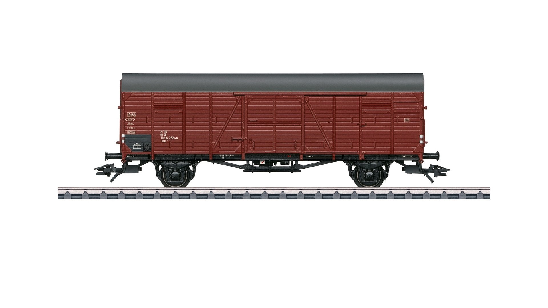 Märklin 46154 – Wagon De Marchandises Couvert DB Gbkl 238 – Échelle H0 – Long. 13,9 Cm – Modèle Court