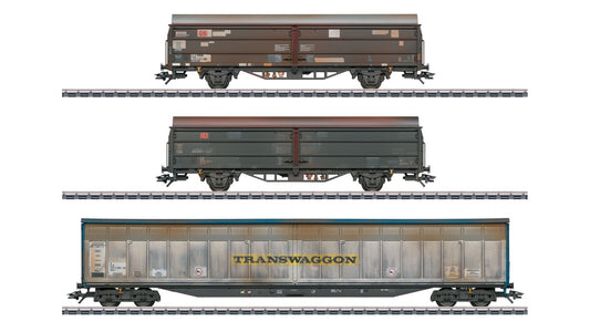 Marklin 47349 DB AG Sliding Wall Boxcar Set