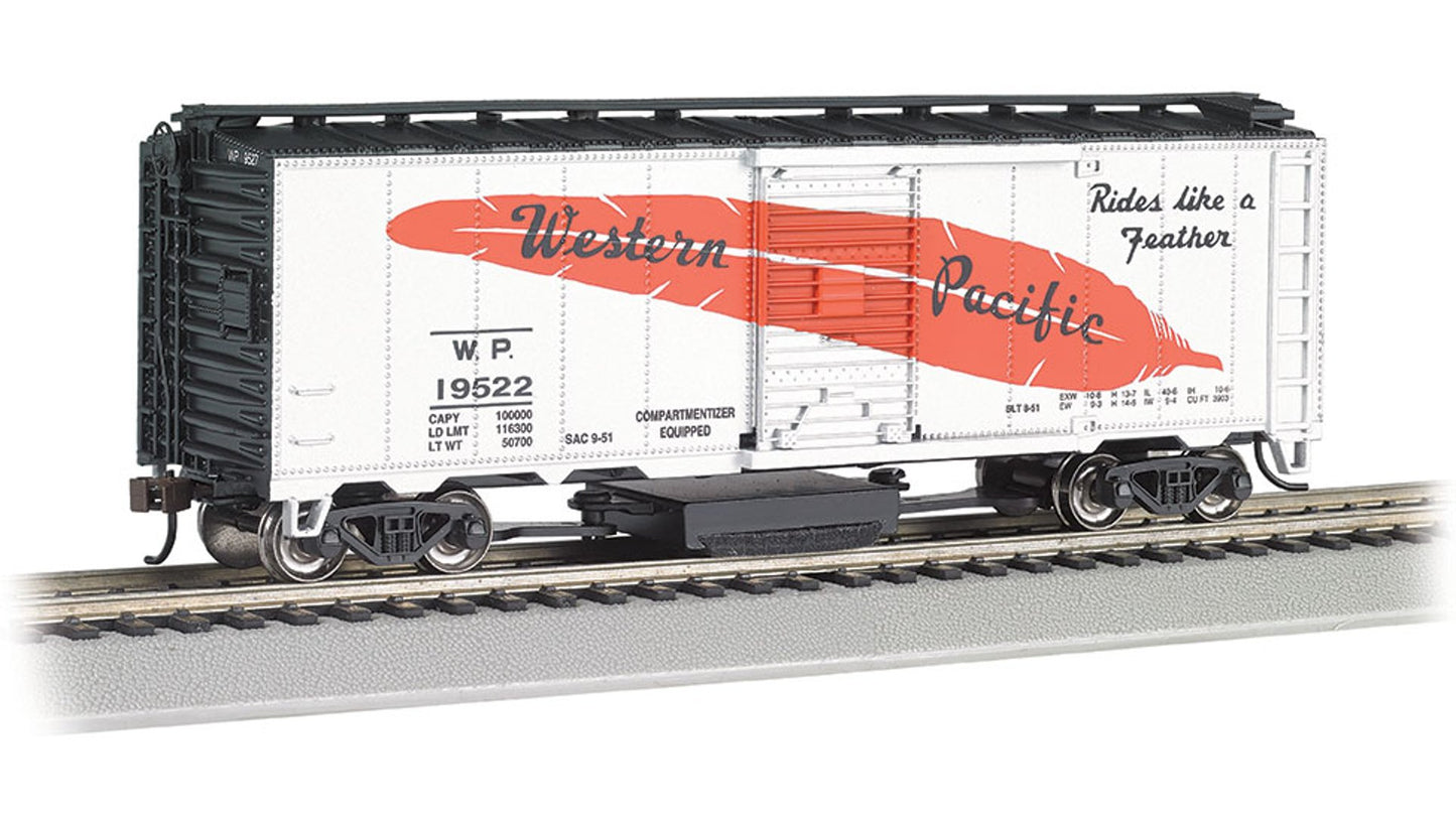 Bachmann 16322 Track-Cleaning 40ft Box Car Western Pacific Feather
