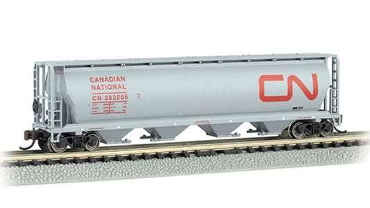 Bachmann 19163 Canadian National 4 Bay Cylindrical Grain Hopper