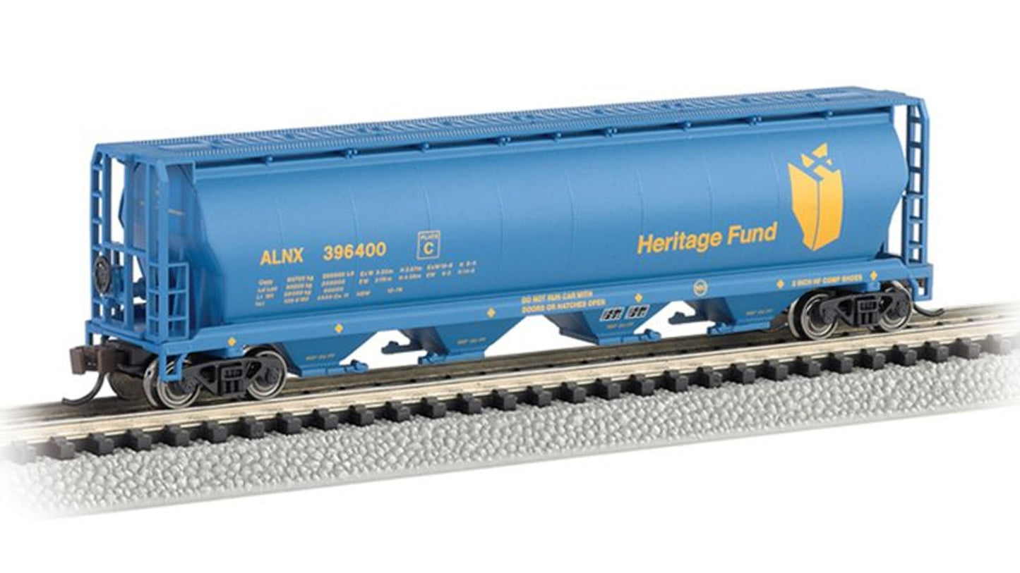 Bachmann 19189 Heritage Fund 4 Bay Cylindrical Grain Hopper