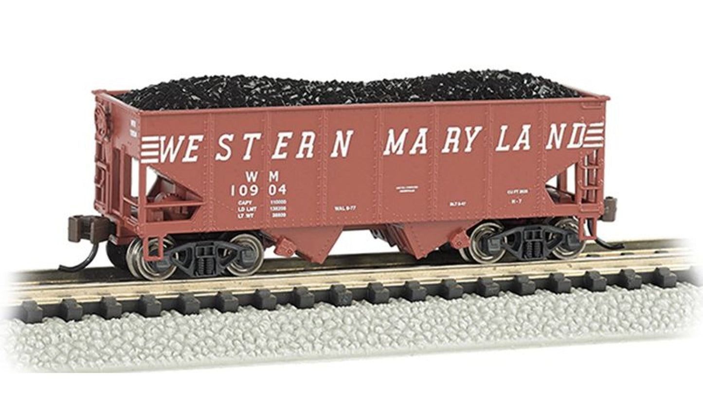 Bachmann 19552 Western Maryland Speed Lettering Usra 55 Ton 2-bay Hopper
