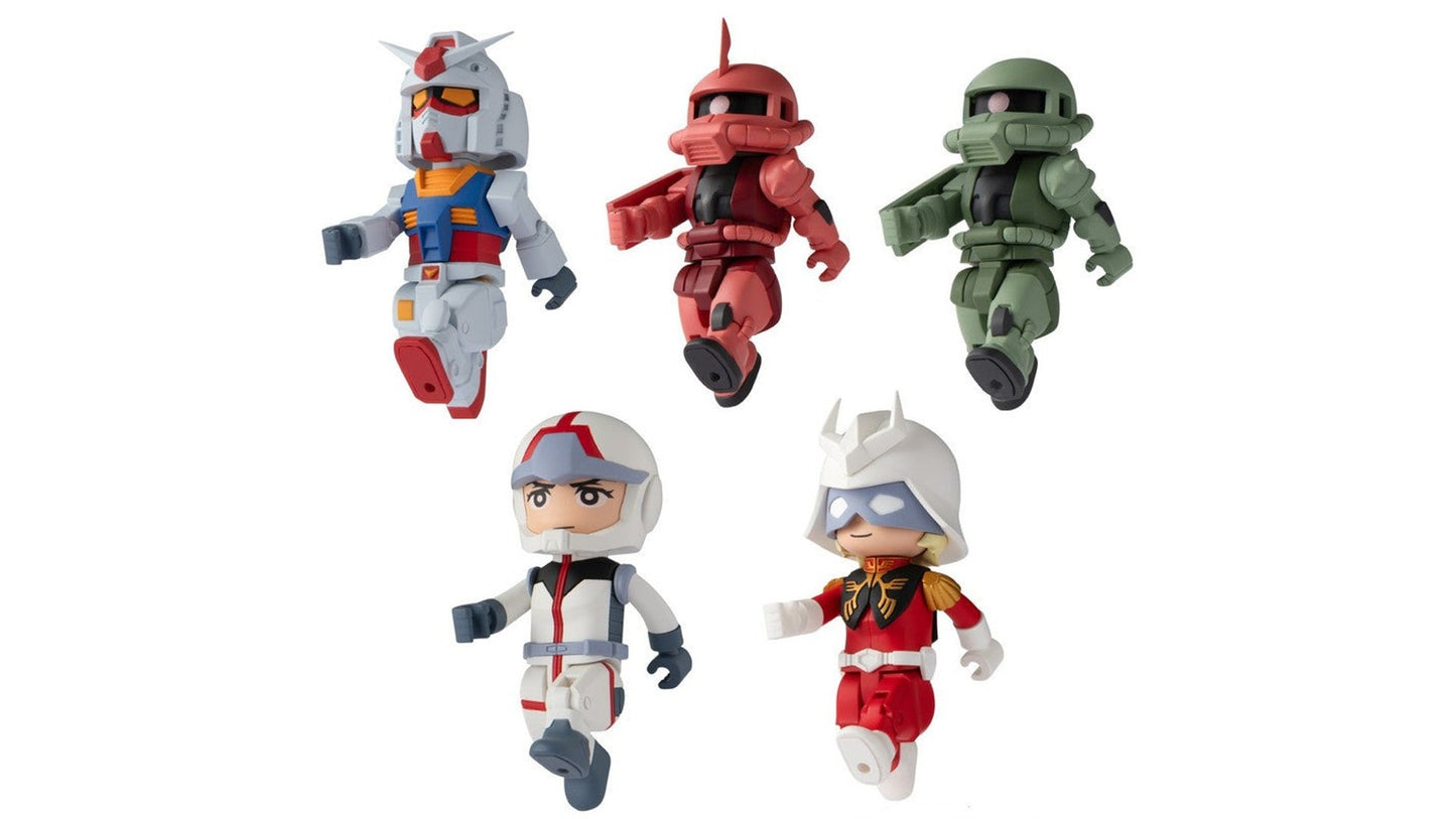 Bandai 91781 2.4" Gundam Minifigure Set of 10