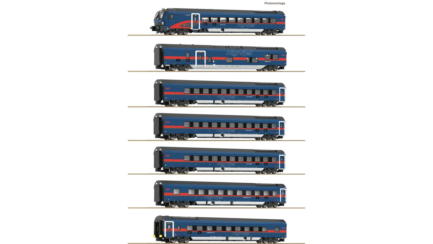 Fleischmann 6270065 7 piece set: Nightjet