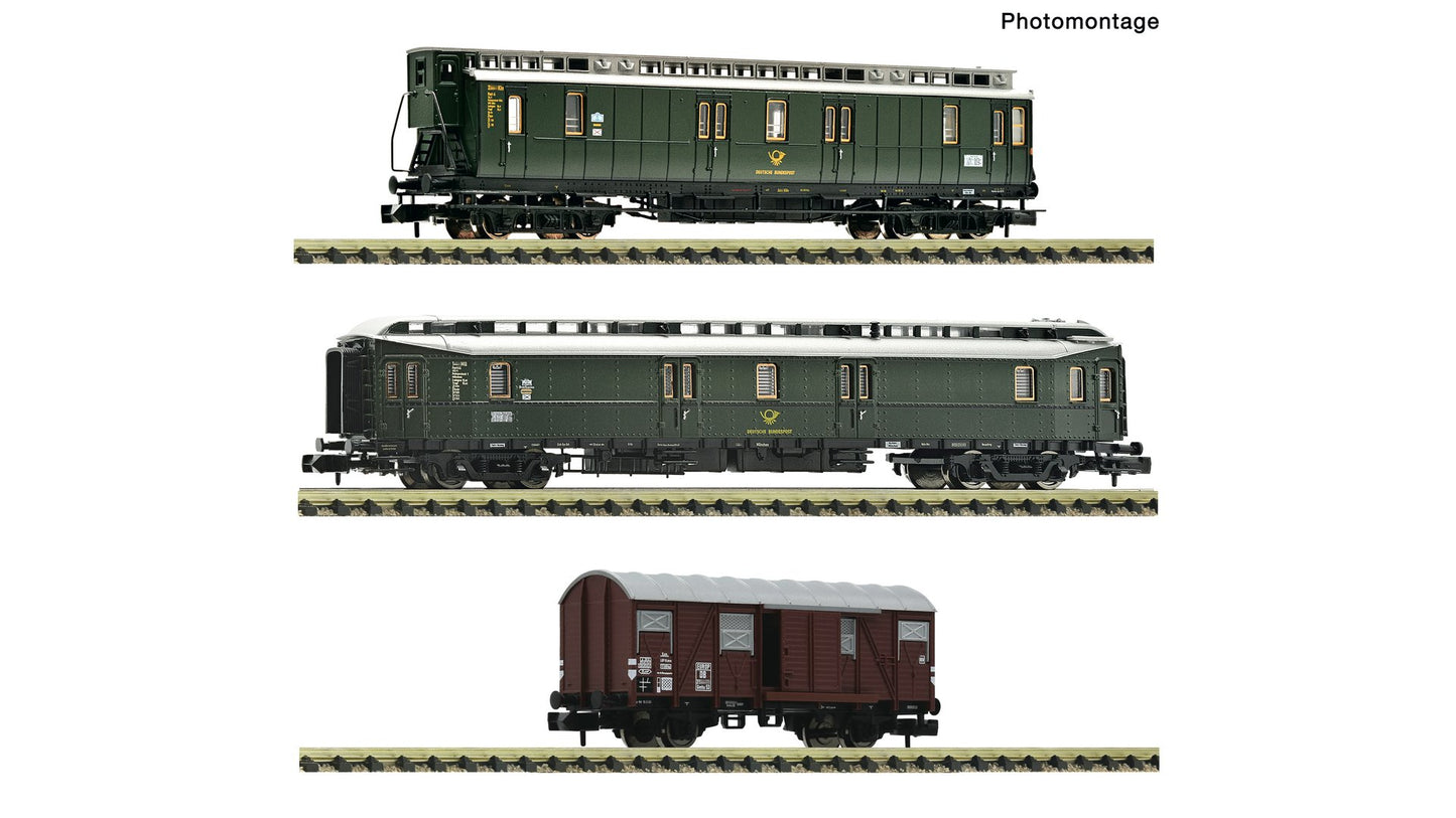 Fleischmann F6660168 3 piece set: Postal train, DB