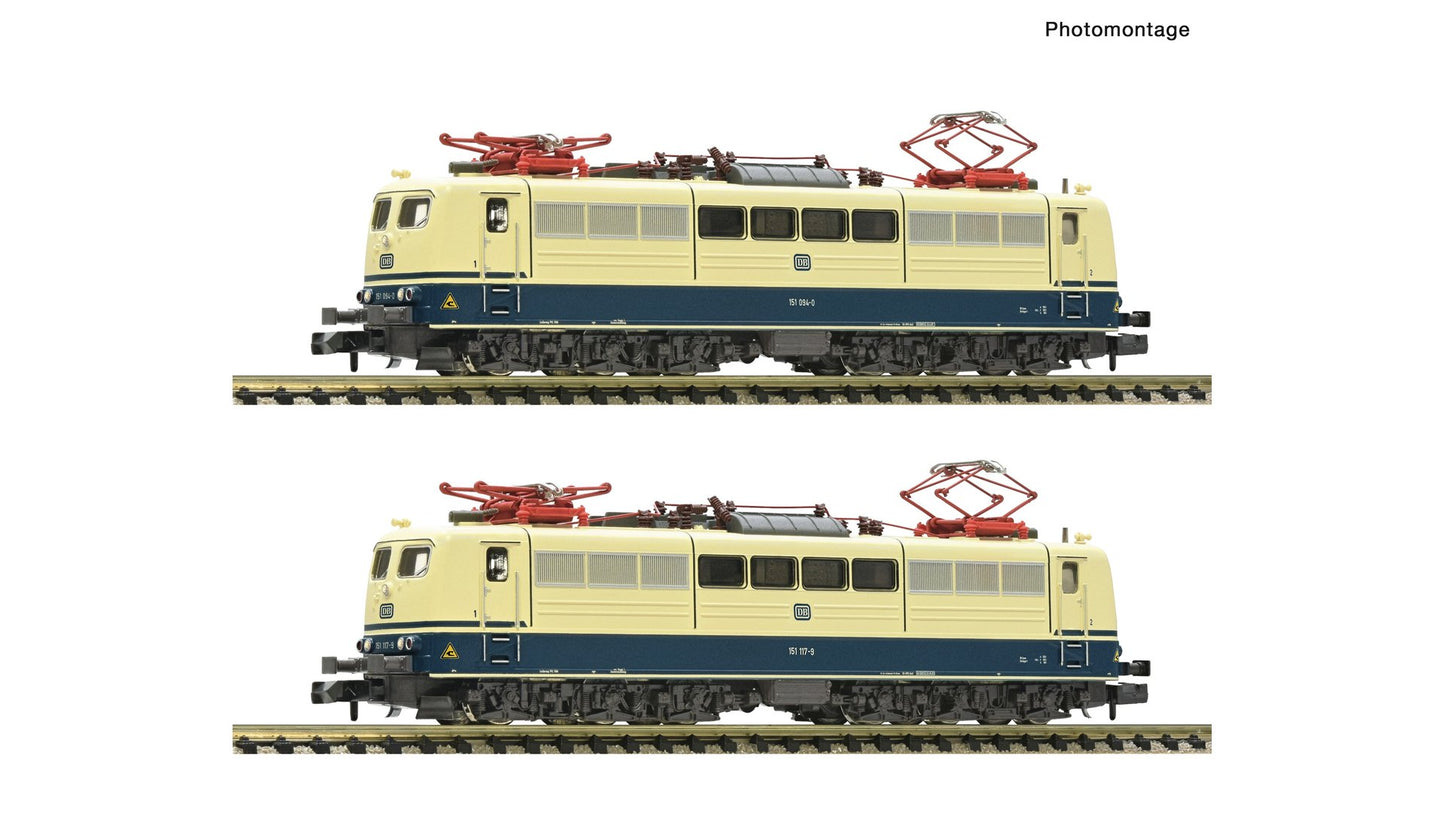 Fleischmann F7560076 2 pcs. Set: Electric locomotives 151 094-0 and 151 117-9