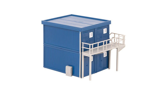 Faller 130134 4 Building site containers blue