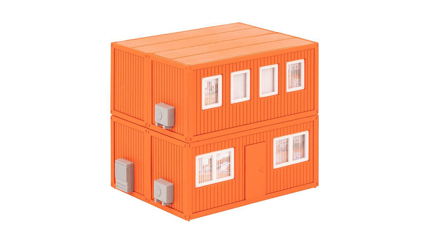 Faller 130135 4 Building site containers orange