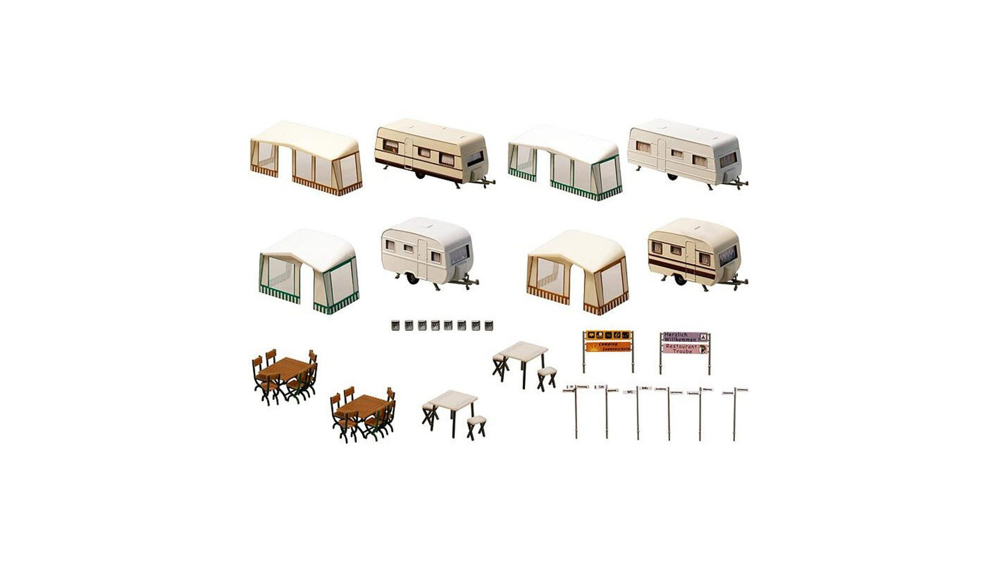 Faller 130503 Set of camping caravans