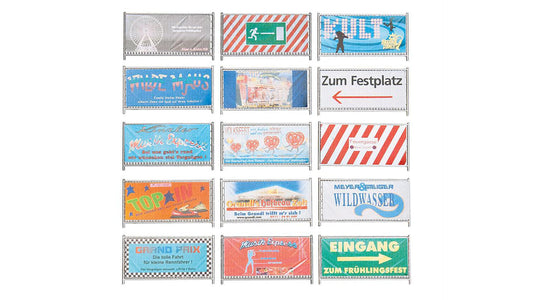 Faller 140358 Fairground barriers and signs, 720 mm