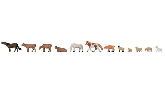Faller 155911 Cows, horses, sheeps Animal set