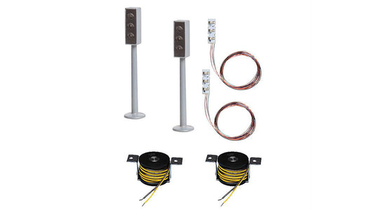 Faller 161656 2 LED Traffic lights with Stop sections