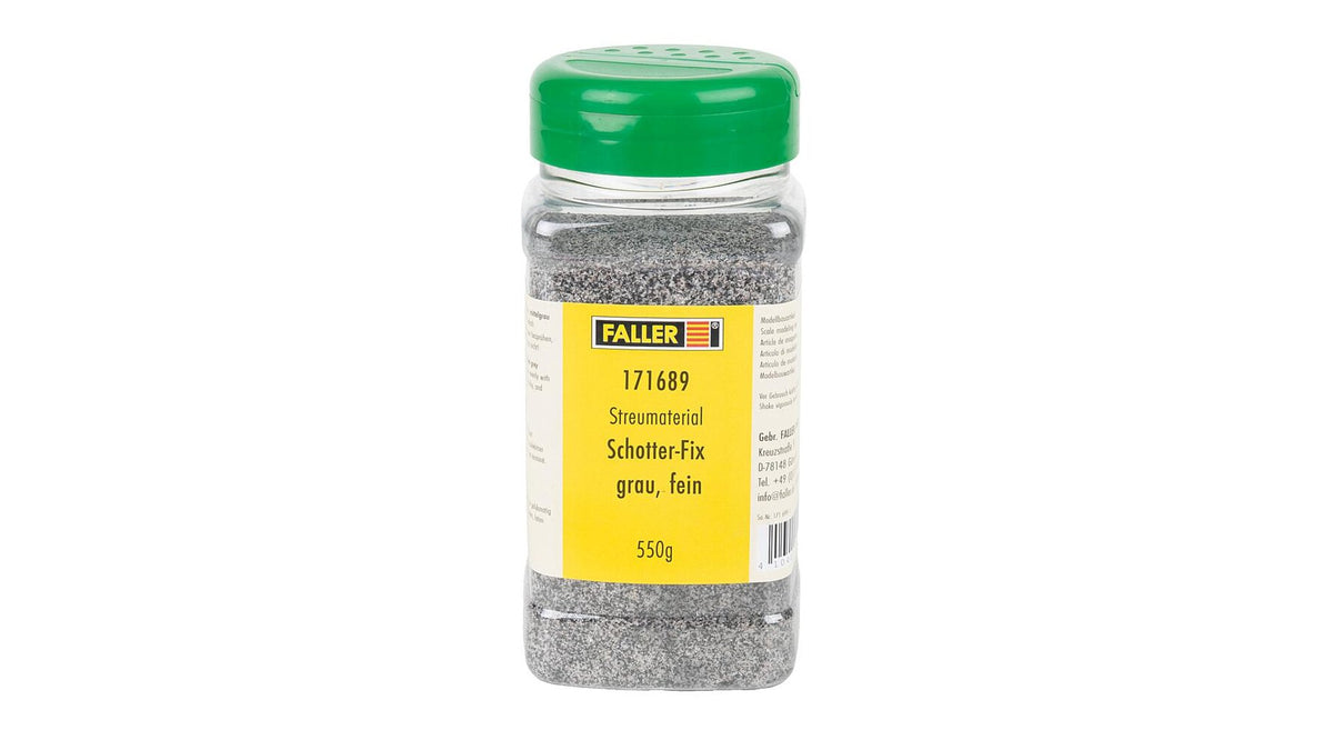 Faller 171689 Spreading material Gravel Fix, grey, fine, 550 g