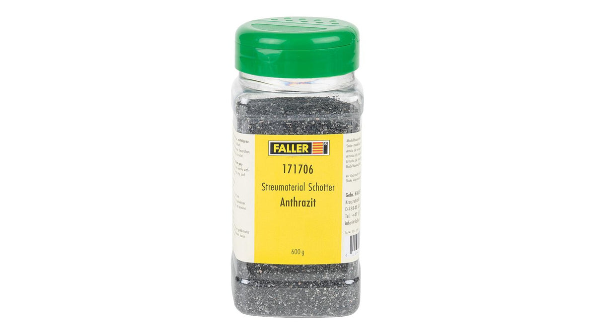 Faller 171706 Gritting material Gravel, anthracite, 600 g
