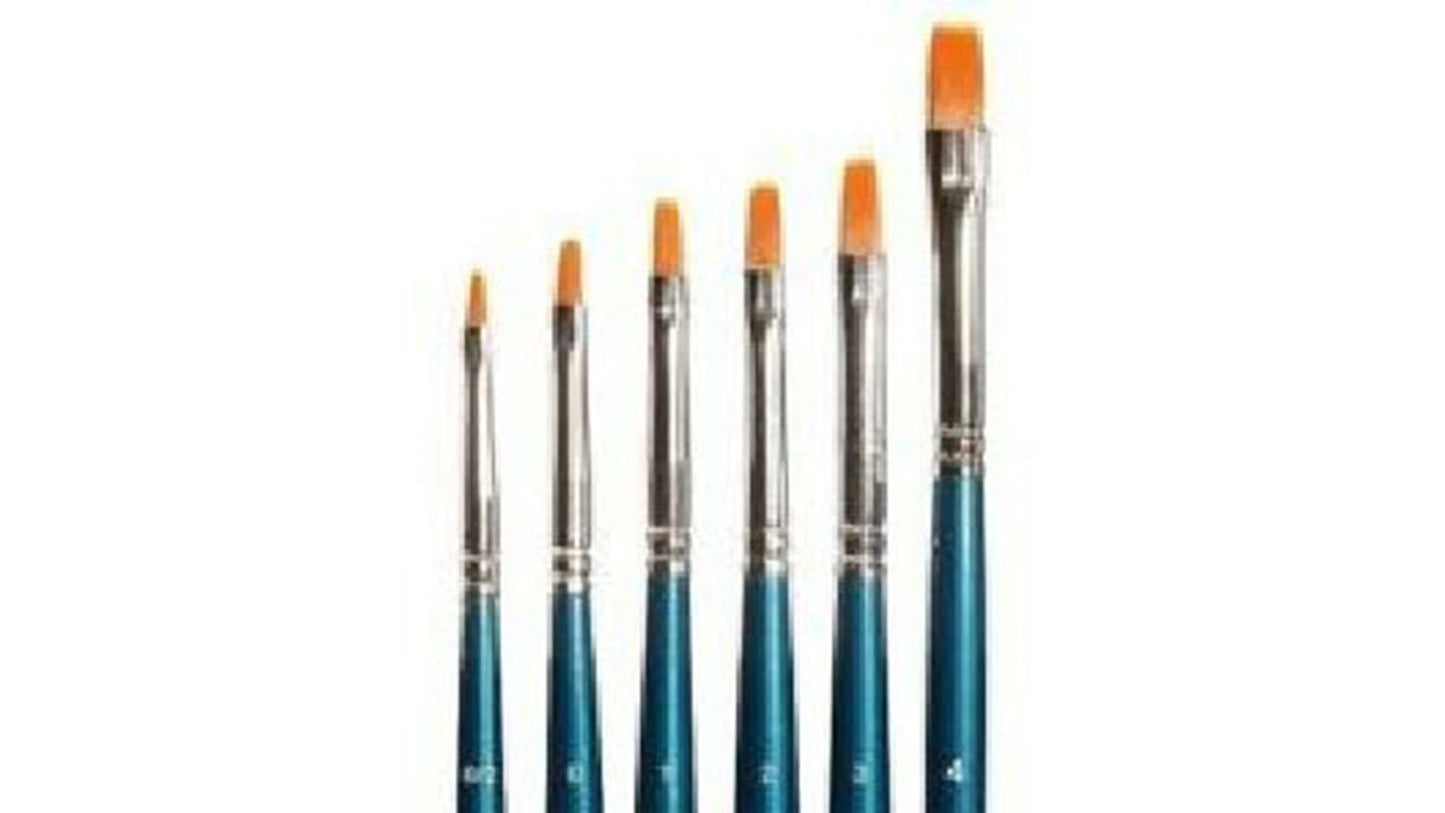 Faller 172131 Pinsel Set, Flachpinsel, synthetisch