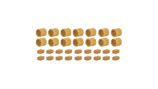 Faller 181286 14 round and 18 square cut bales of hay