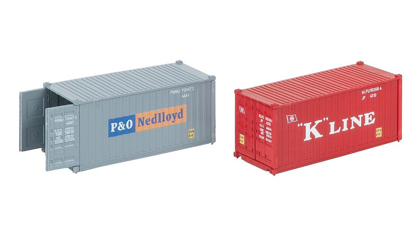 Faller FA182006 20' Container K-LINE and P&O