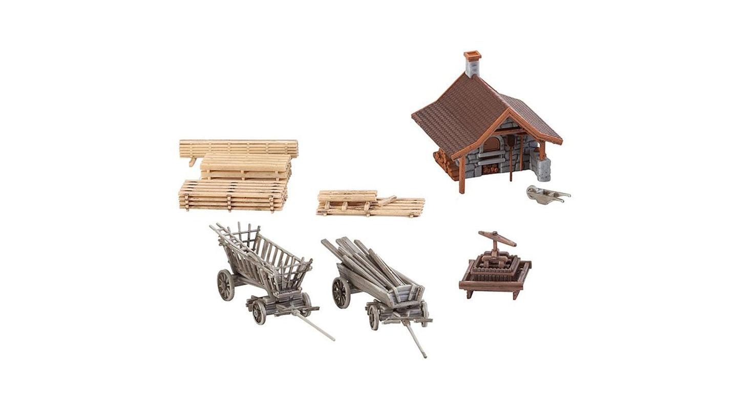 Faller 232359 Small baking house with accessories