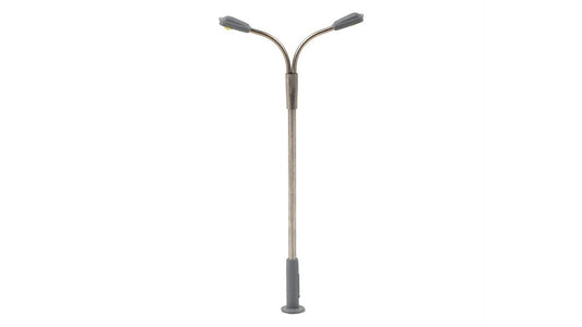 Faller 272221 LED Street light, lamppost, two arms, cold white