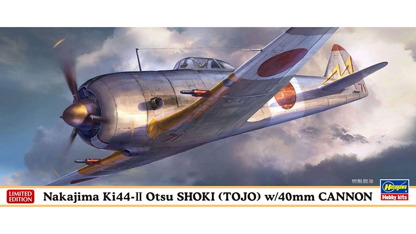 Hasegawa 02329 Nakajima Ki44-II Otsu Shoki Tojo w/40mm Cannon