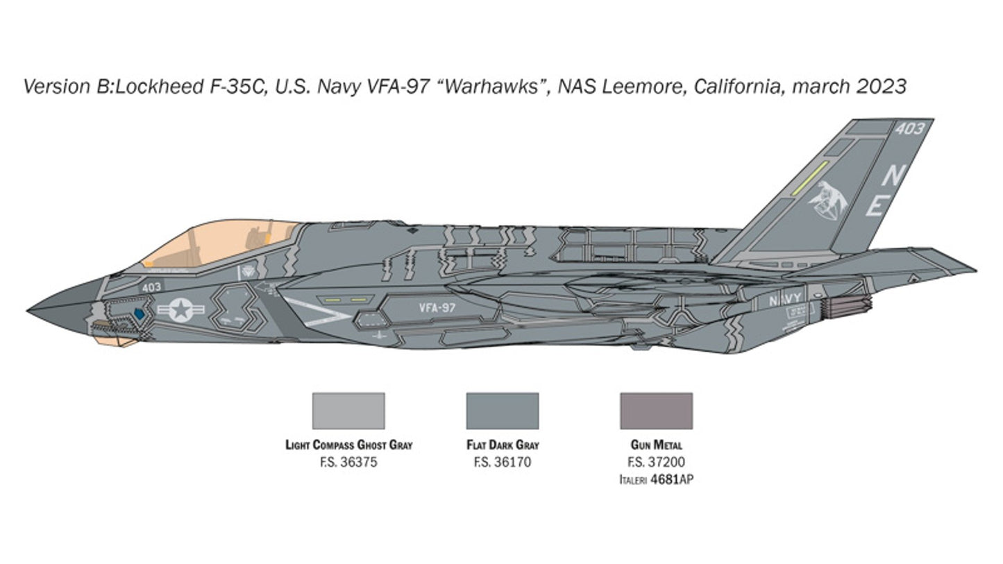 Italeri 1469 F-35C Lightning II ''CATOBAR version''