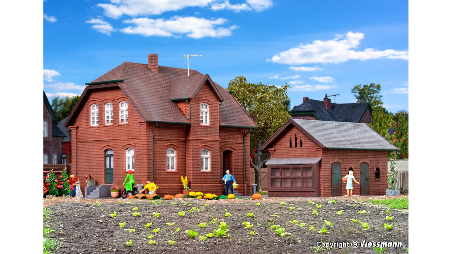 Kibri 38190 Settlement house with annex in Bottrop