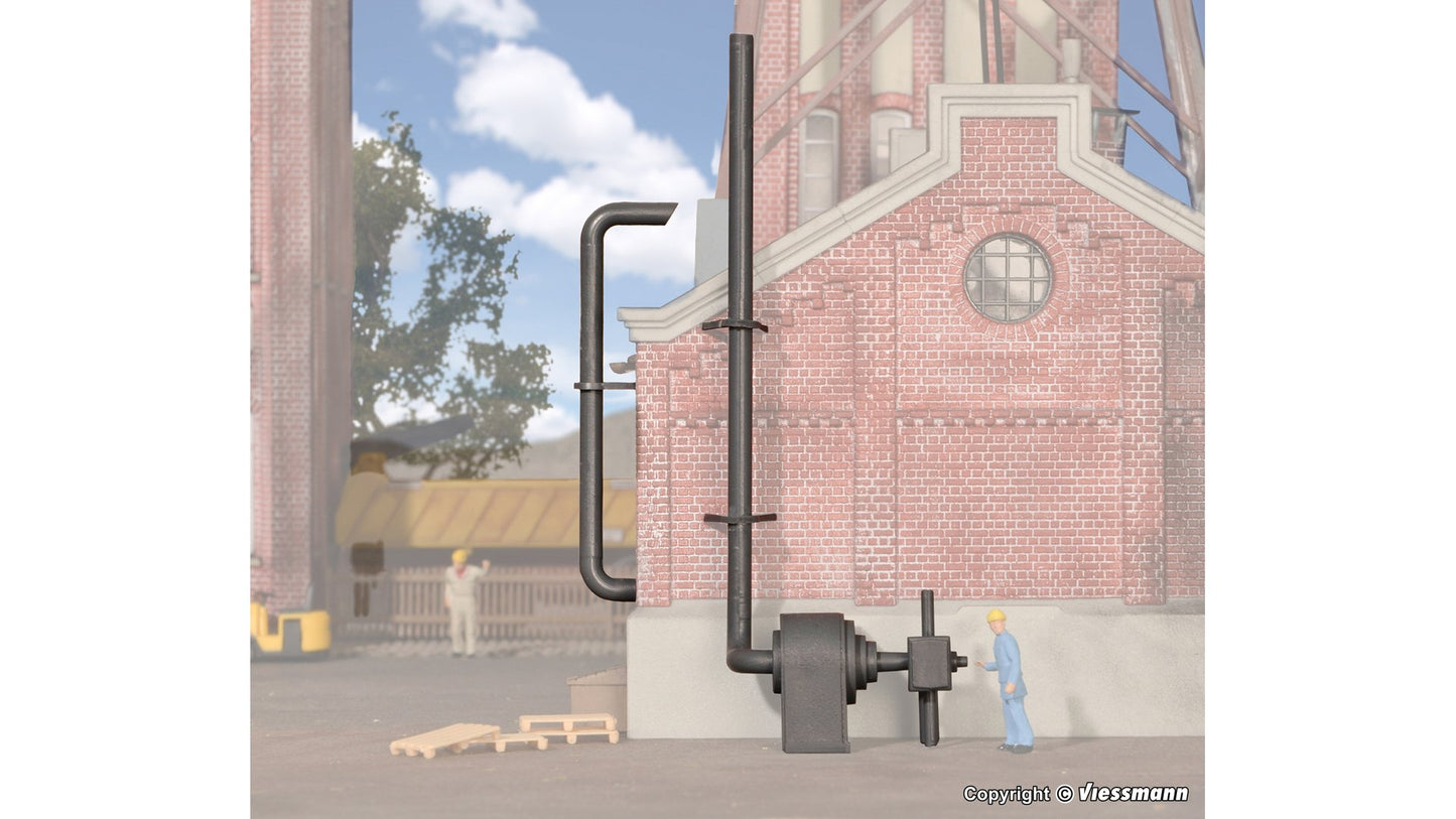 Kibri 38609 Deco set Factory airing