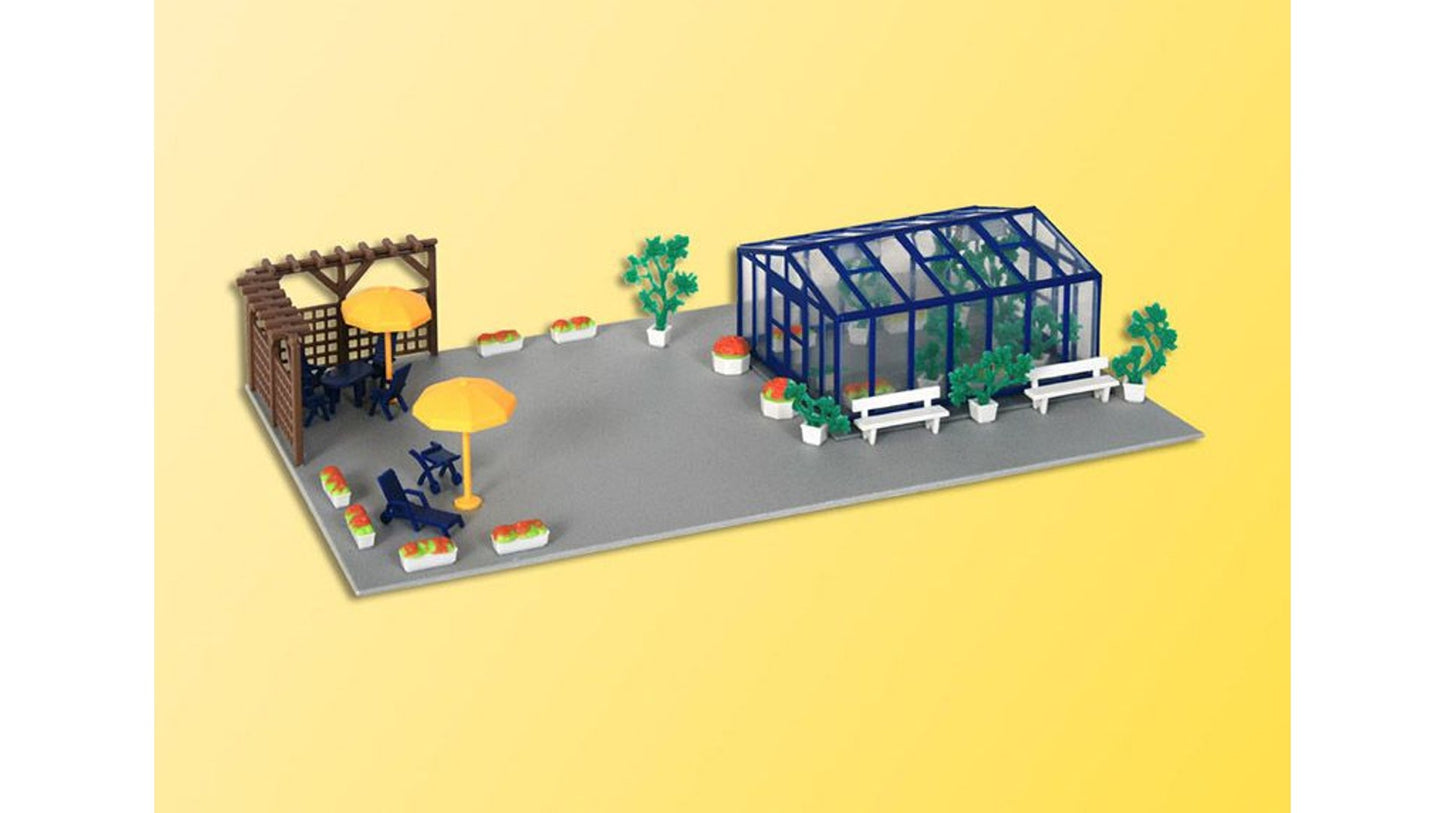 Kibri 38634 Greenhouse with LED lighting