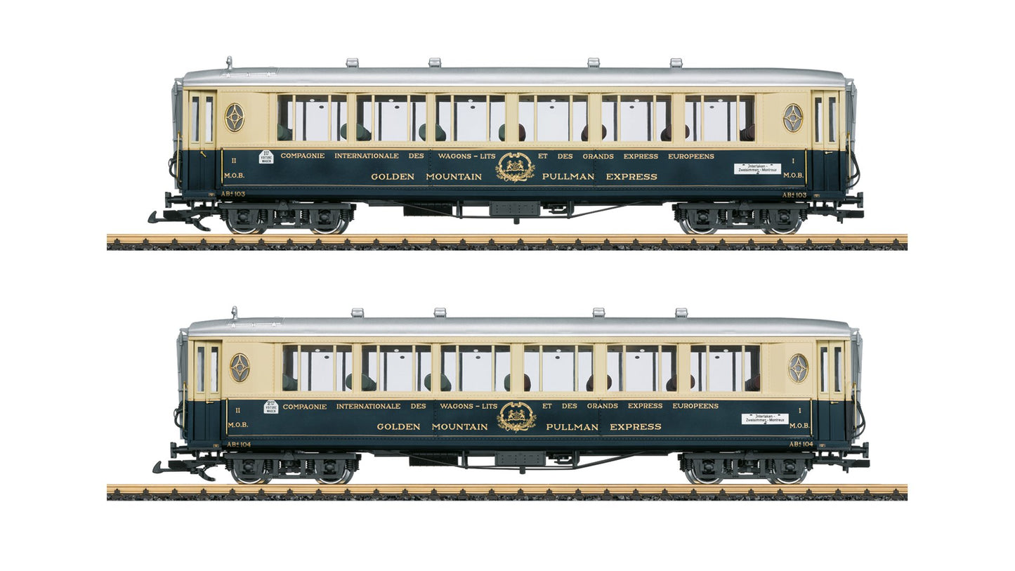 LGB L36660 Golden Mountain Pullman Express Passenger Car Set 1