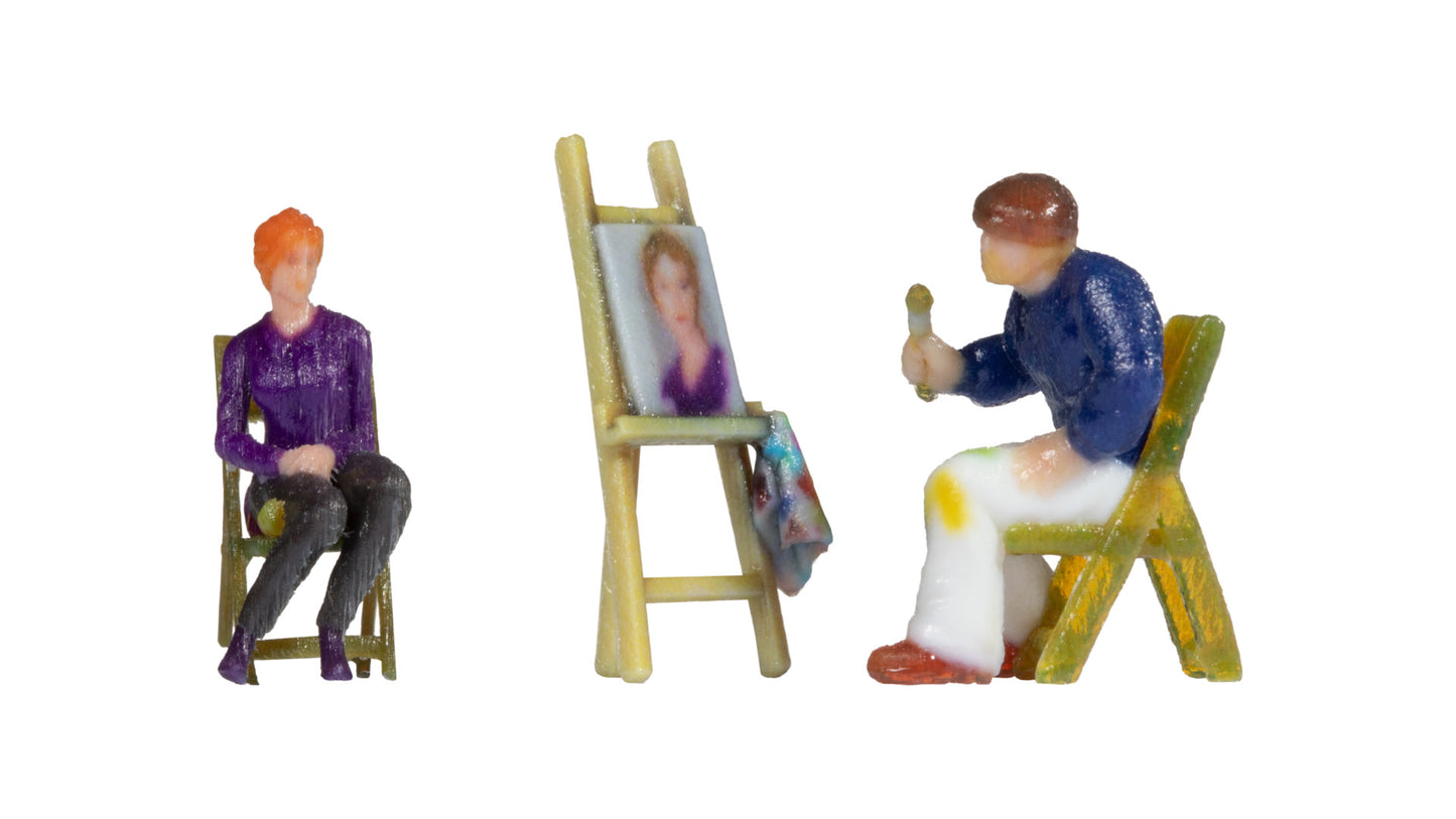 NOCH NO10415 Painter with Model and Easel