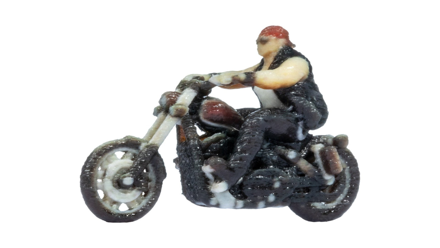 NOCH NO10903 Chopper ridden by a Biker