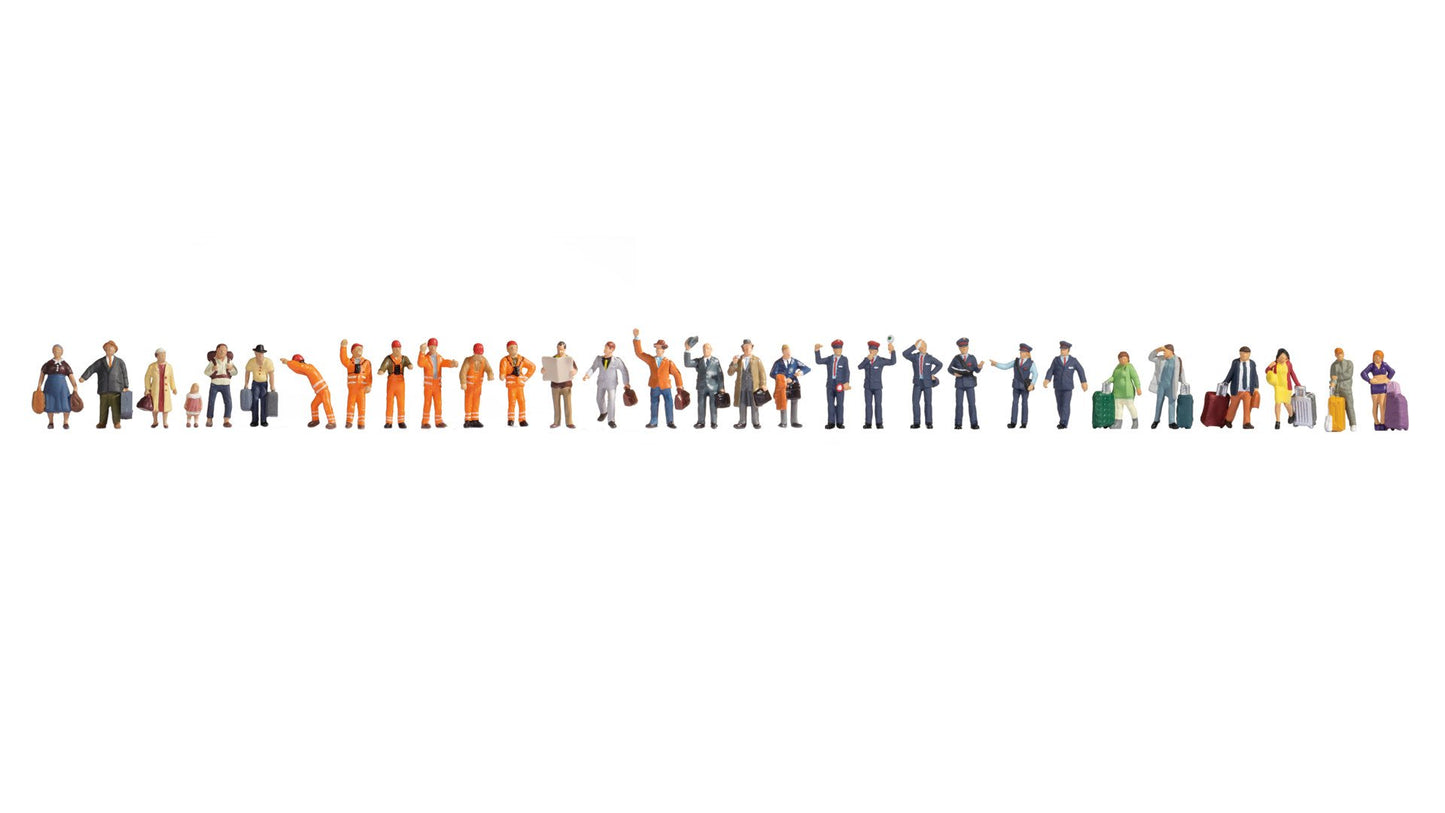 NOCH NO16051 Mega Economy Set 'At the Station' 30 figures