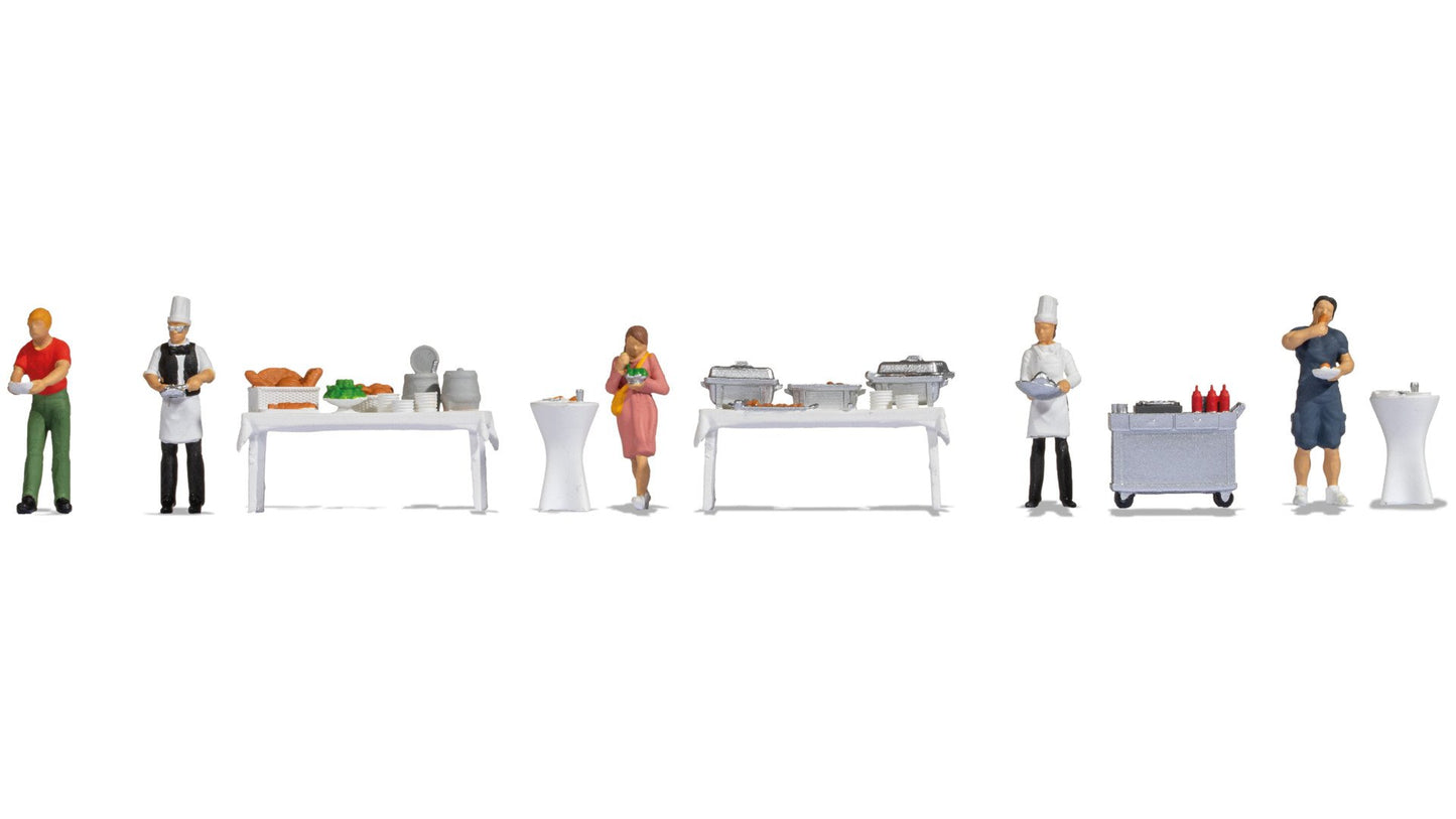 NOCH NO16276 Themed Figures Set ‘Buffet‘