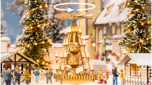 NOCH NO66413 micro-motion Christmas Market Pyramid