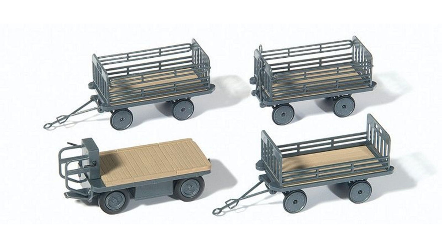 Preiser 17126 Electric Vehicle with 3 Trailers