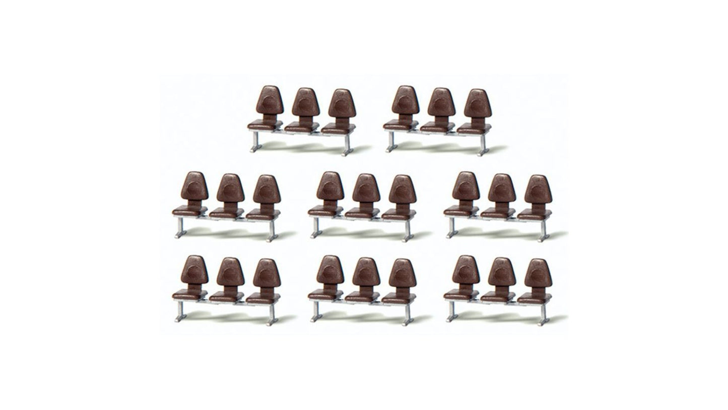 Preiser 17215 Modern Modular Seating 8 Pc