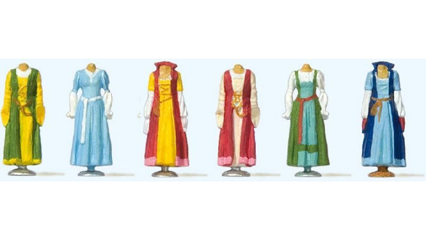 Preiser 24767 Medieval Clothes on Stands