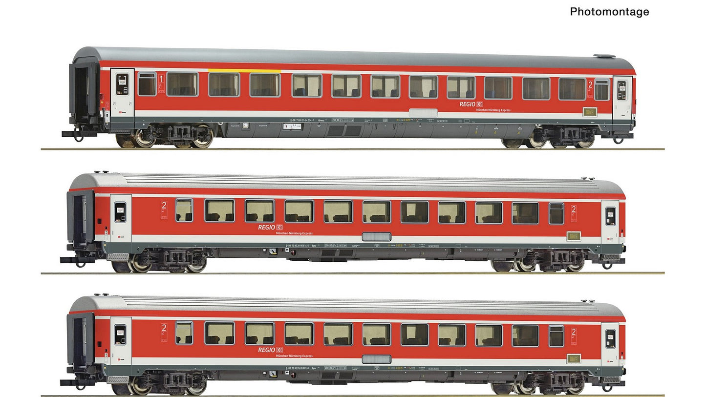 Roco 6200096 3 Piece Set 1 Munich-Nuremberg Express DB AG DC
