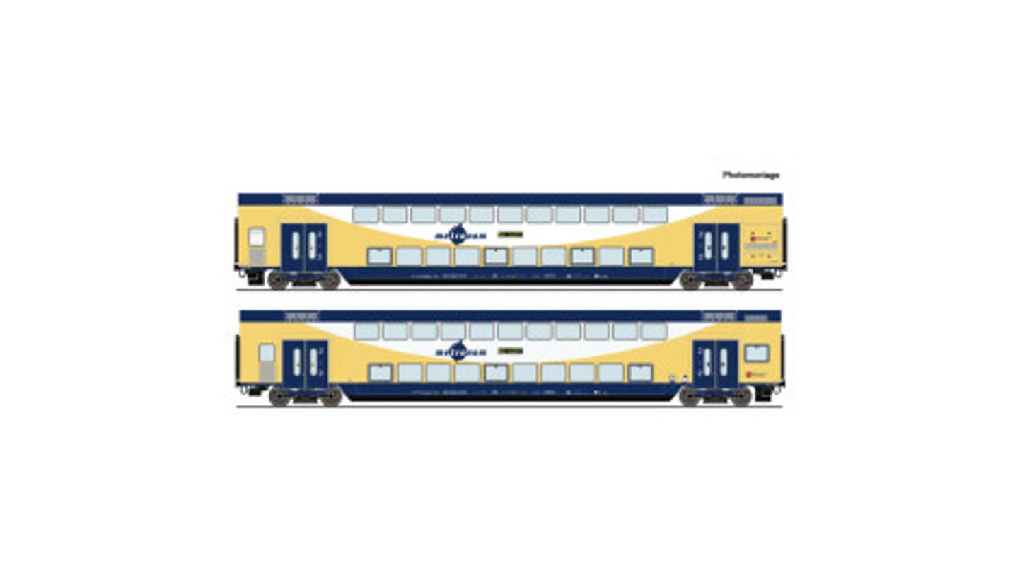 Roco 6200106 2 Piece Set Double-Decker Coaches Metronom DC