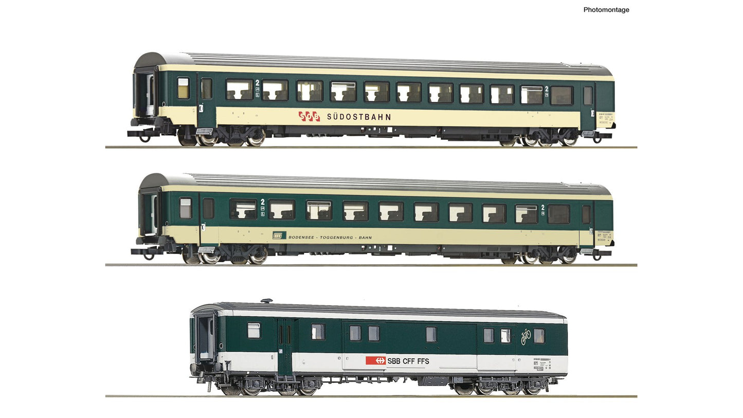 Roco R6200212 3 piece set (1): "Voralpen-Express" coaches