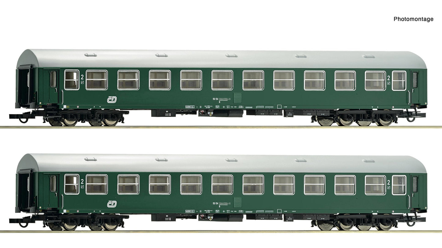 Roco R6200222 2 piece set: 2nd class coaches, CD