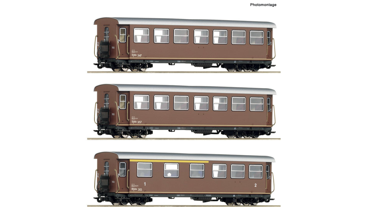 Roco R6240007 3-piece set: Passenger coach, ÖBB