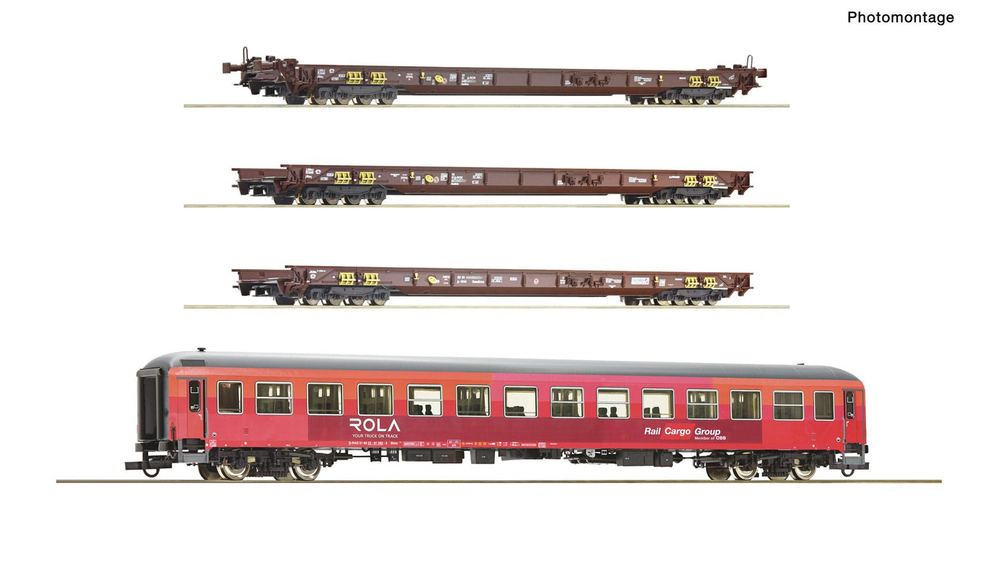 Roco R6600042 4 piece set: Rollende Landstraße, ÖBB