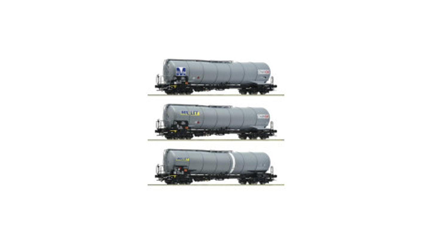 Roco 6600091 3 Piece Set Tank Wagons MILLET DC