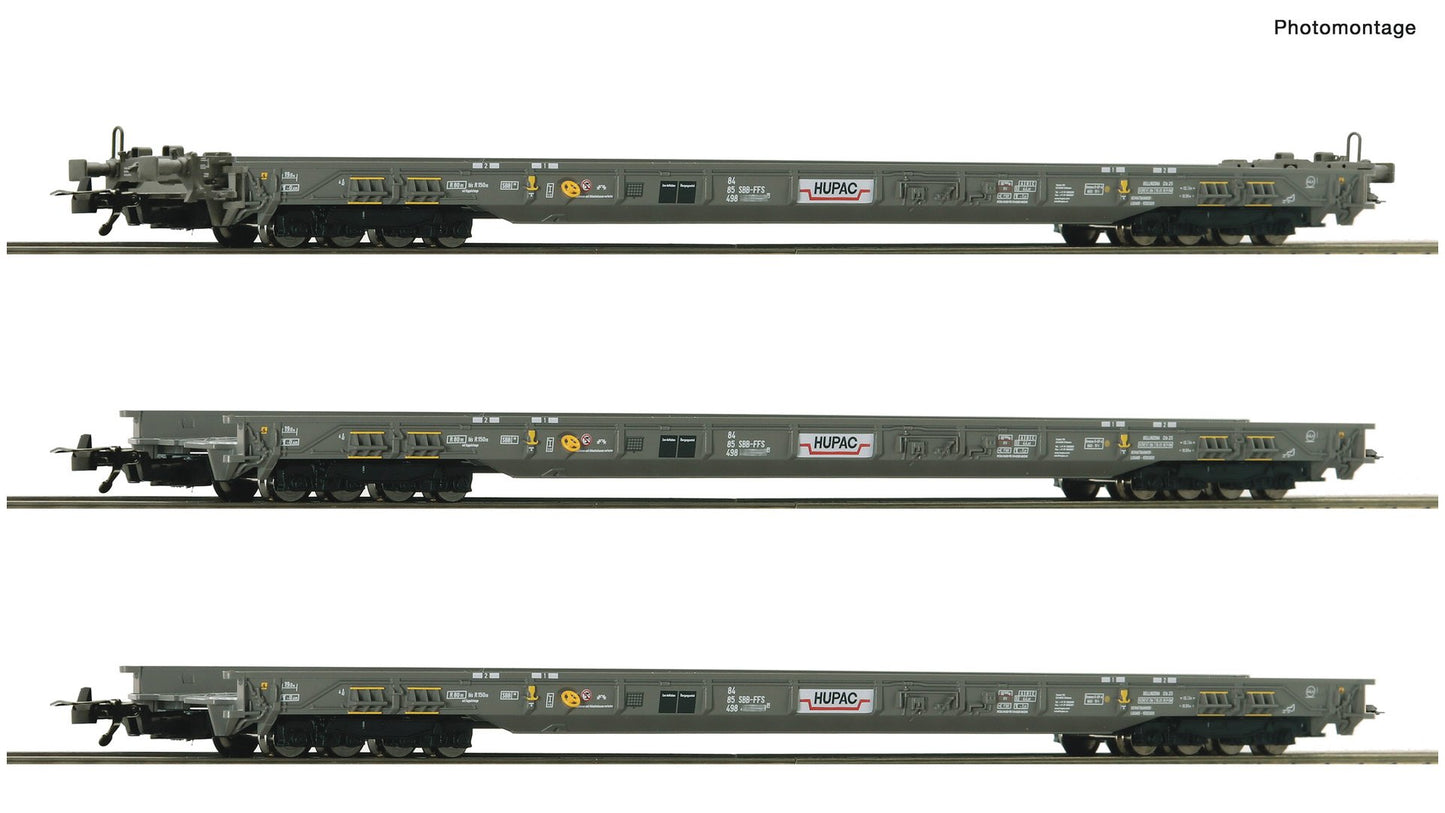 Roco R6600092 3 piece set: Rollende Autobahn, HUPAC