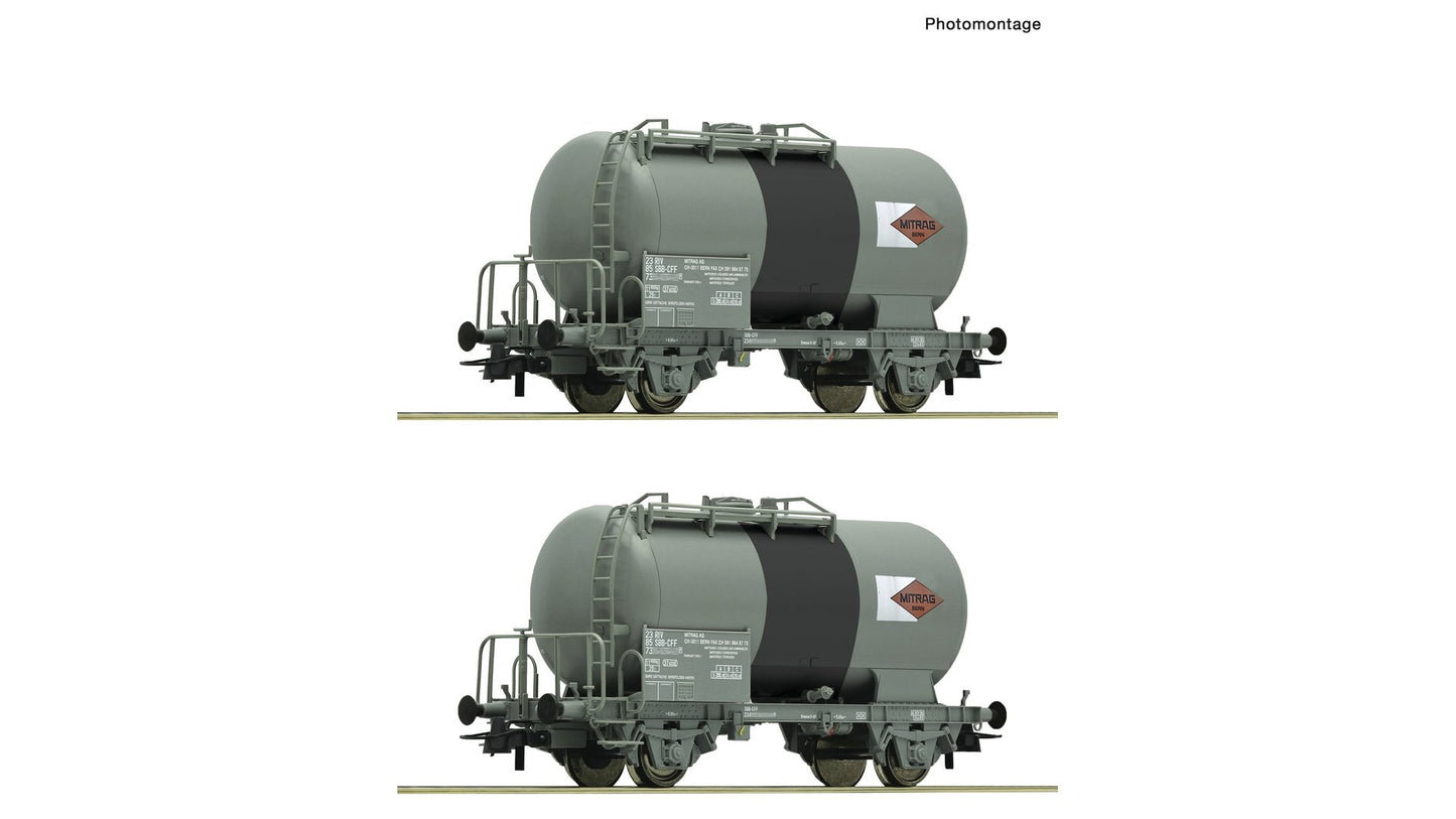 Roco R6600196 2 piece set: Tank wagons, SBB