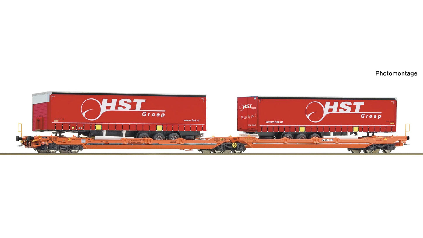 Roco R6600260 Articulated double-pocket wagon T3000e, Wascosa