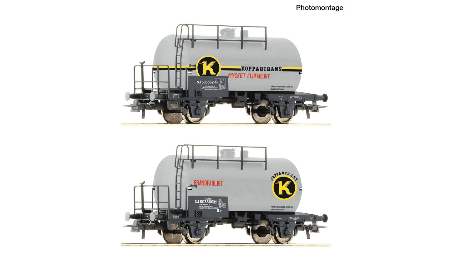 Roco R6600302 2 piece set: Tank wagons, SJ